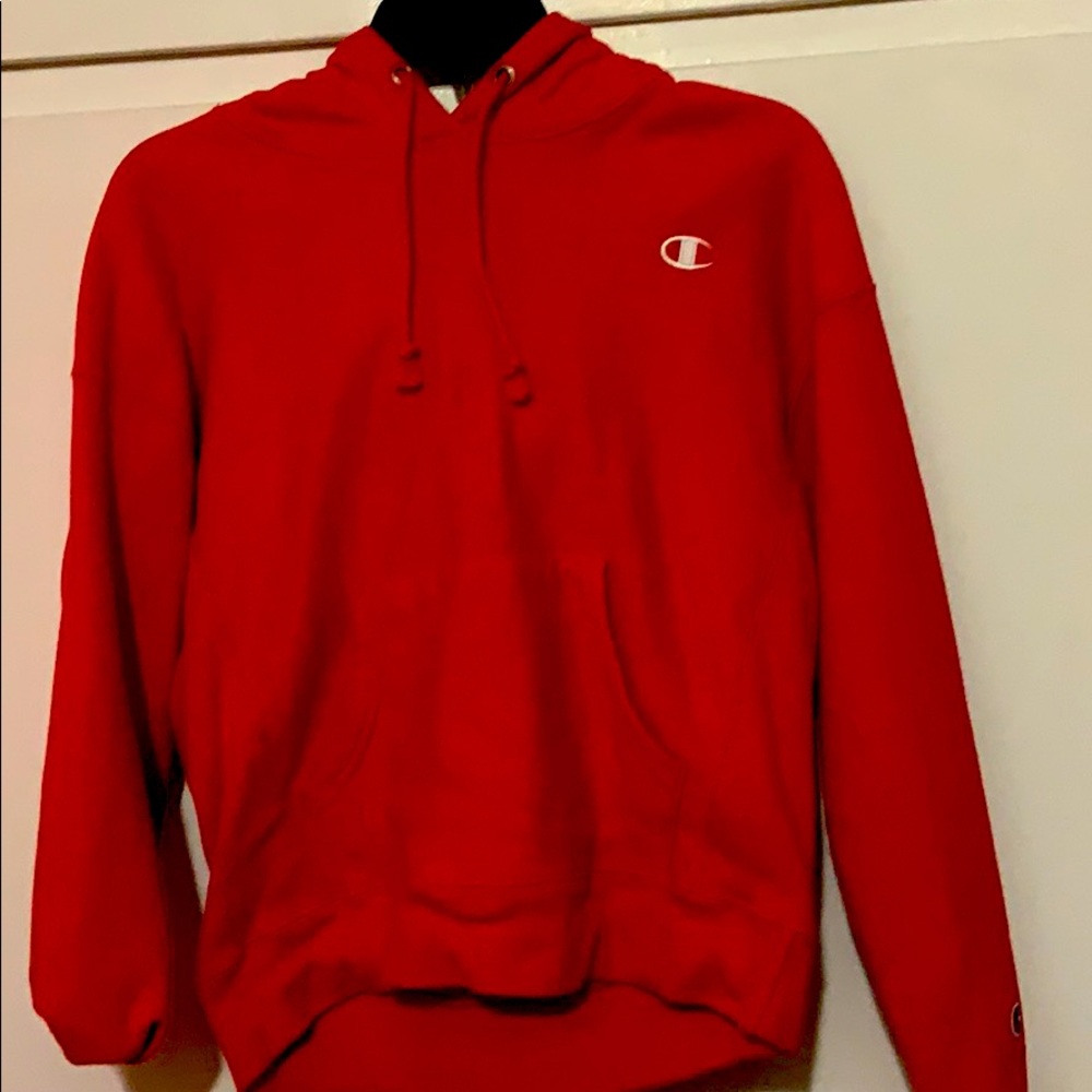 Women’s small vintage champion hooded sweatshirt.